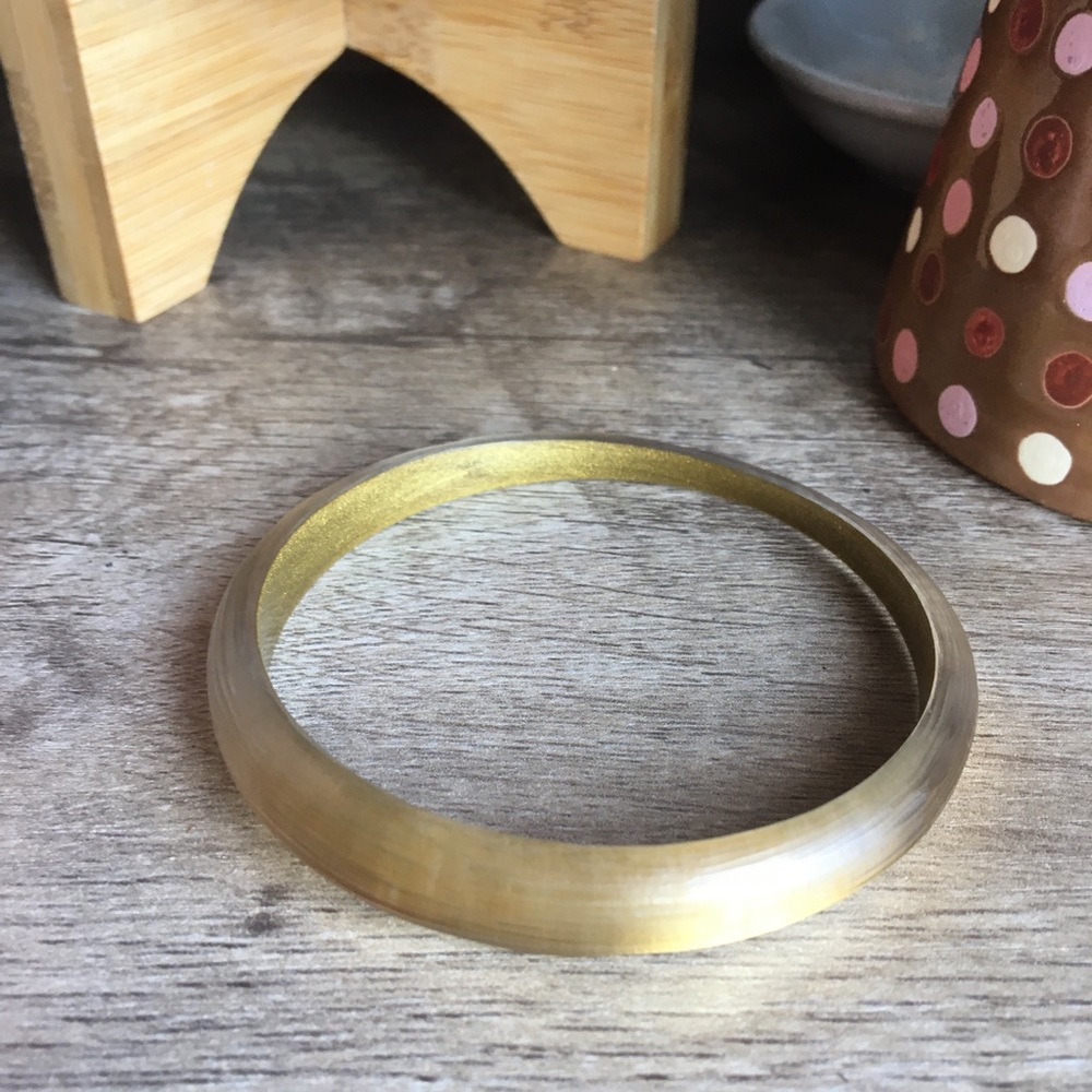Alexis Bittar Skinny Tapered Bangle Gold